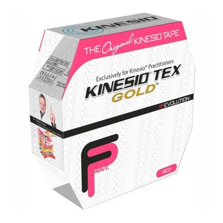 Fabrication Enterprises Kinesio Tex Gold FP Kinesiology Tape, 2" x 34 yds, Red, Bulk Roll 24-4882